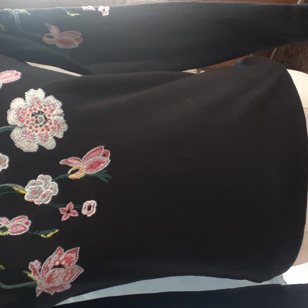 Loft women's embroidery crewneck pullover top size xs - Picture 4 of 14